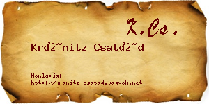 Kránitz Csatád névjegykártya